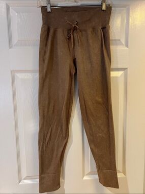 PINK Victoria's Secret Brown Ribbed High-Waist Leggings